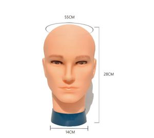 2023 Plastisk manlig huvudkonst Skyltdocka Dummy Bracket Fake Hat Scarf Simulation People Wear Wig Props Display Fake Model C516
