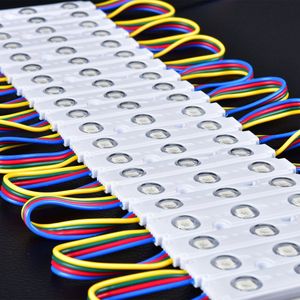  LED Modülleri Tatil 5050 RGB 3LEDS Enjeksiyon Modülü Işık DC12V 20 Lümen / LED Su Geçirmez Reklam Kanal Harfleri için Işareti Mektubu