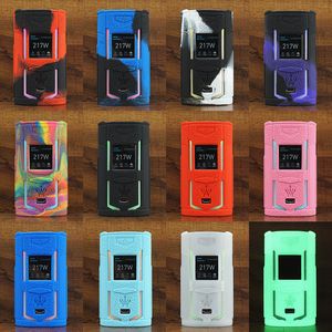 Voopoo X217 Silicone Case Silicon Skin Cover Rubber Sleeve Protective Covers For X 217W vape TC Box Mod e cigarette DHL Free