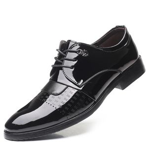 Wholesale formal dress shoes mens for sale - Group buy patent leather shoes formal dress oxford shoes for men fashion suit shoes pointed coiffeur zapatos italianos hombre sapato social masculino