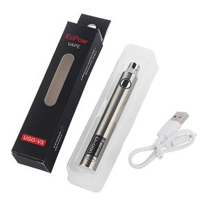 100% original UGO V3 USB Ladekit Elektronische Zigarette 510 Vape Batterie Vorab -Einstellbarer Spannungsmod Fit Oil Atomizer