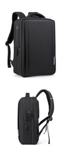 HBP Large capacity USB charge Laptop knapsack backpack Business security password package Young man anti-theft School bags Computer bag