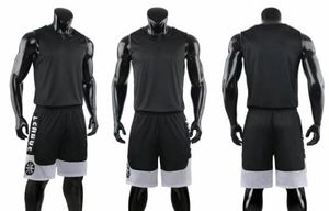 Personlighet Basketuniformer Kit Sport Dubbel Personlighet Streetwear Basket Byggnad Jersey Sats med Shorts Kläder Design Yakuda