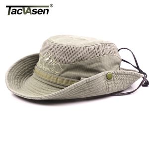 TACVASEN Military Men Tactical Hats Caps Sun Boonie Hat Summer Sun Protection Cap Men's Safari Army Fish Hunt Hats Adjustable LY191228