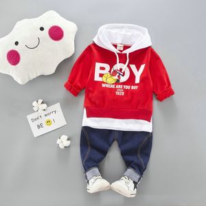 Kleinkind Baby Boy Kleidung Set Kinder Kapuzen Tops Hosen Bebe Kind Outfits Kleinkind Jungen Kleidung 0-4 Jahre