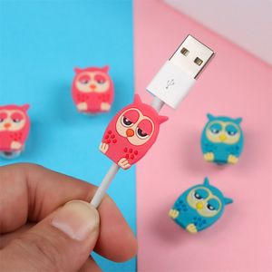 10 pcs Cartoon Cable Protector Data Line Cord Protector Protective Case Cable Winder Cover For iPhone Android USB Charging Cable