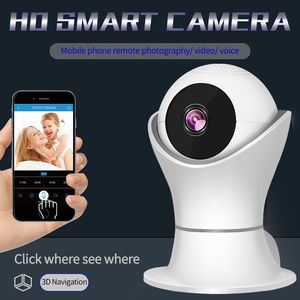 360 ögon Panoramzcview Wireless HD Smart Camera 2 Way Audio Cloud Storage Motion Detection Intarhed Night Vision för hem