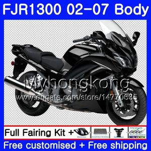 Zestaw dla Yamaha FJR1300A 2001 2002 2003 2004 2004 2006 2007 2AAHM.38 FJR 1300 Gloss Black Hot FJR-1300 FJR1300 01 02 03 04 05 06 07 Owalnia