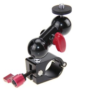 Freeshipping Rod Clamp+ 1/4" Hot Shoe Adapter 360 Rotating Monitor Mount for DSLR Camera DJI Ronin-M Handheld Gimbal LED Flash Light C1169