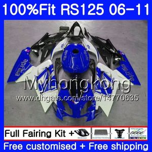 Injection For Aprilia RS4 RS HM RSV125 RR RS RS125 Blue white top OEM Fairings