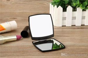 HOT sale with classic pattern Folding double side mirror with gift box black makeup mirror Portable classic style