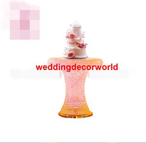Novo estilo muito alto e grande altura Atacado candelabro de mesa de cristal de acrílico claro para o casamento dcor1013