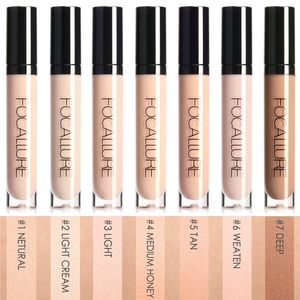 FOCALLURE Eye Concealer & Base 7 Colors Full Coverage Suit for All Color Skin Face/Eye Makeup Liquid Concealer Face Makeup