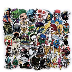 HD Waterproof Motorcycle Stickers for Laptop Water Bottles Skateboard Bicycle Car Decal Aesthetic Trendy Cool Skull