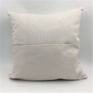 Sublime Pocket Yastık 40 * 40 Keten Pillowcover Cep Yastık Yastık Isı Baskı Blank Yastık Toptan A02 Kapaklar