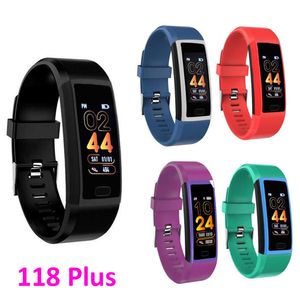 ID118 Plus Smart Armband 118 Plus IP67 Wasserdicht Fitness Tracker Herzfrequenz Blutdruck Sauerstoff Monitor Armband Sport Smart band