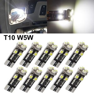 50pcs/Lot canbus T10 8SMD 3528 1210 LED Canbus No OBC Error 194 168 W5W T10 canbus 8SMD LED Interior Light bulb lamp