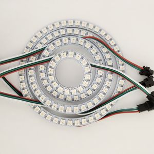 WS2812B Ring 16 24 35 45 Bits LEDs WS2812B SK6812 5050 RGB Traumfarben-LED-Ring WS2812 IC 5050 Eingebauter RGB-adressierbarer DC5V