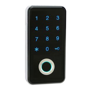 Small Smart Electronic Password Keyless Mini Biometric Fingerprint CabinetDoorWardrobeDrawer Locker Lock For HomeOfficeGym - Gold