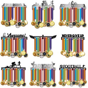 Running medal hanger Stainless steel medal holder Sport medal display hanger for runner Y200429