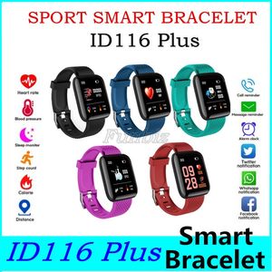 Touch screen da 1,44 pollici 116plus cinturini smart watch con messaggio che ricorda il fitness sport che traccia i cellulari adatti 116 plus braccialetto smartwatch