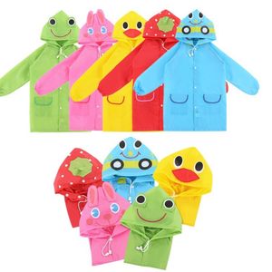 20 pz/lotto Cartoon Animal Style Impermeabile per bambini impermeabile per bambini Cappotto antipioggia Rainwear Rainsuit Student Poncho