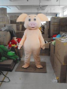 2018 Hot Sale Pig Mascot Mascot Kostymer Halloween Cartoon Vuxen Fancy Party Dress Gratis frakt