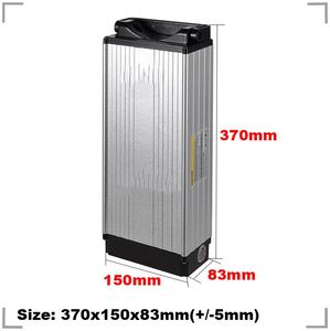 US Stock Aluminum Case Seat Tylna bateria Ebike 48 V 21AH LI Ion Battery Pack z 30a BMS + 3A ładowarką