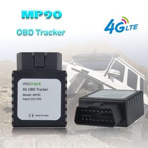 GPS Izci 4G OBD II LTE MP90 Ses Monitör Kolay Kurulum Tak Konnektör Geo-Çit alarmı GPS Izci Araba Gerçek zamanlı Ücretsiz Web APP