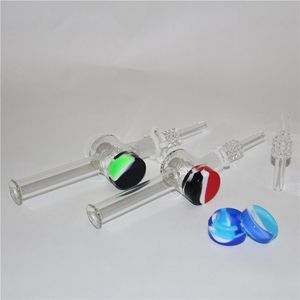 Néctar de vidro de narguilé com 10 mm de 14 mm de quartzo keck clipe 5ml Silicone ReclawerLer Pipes