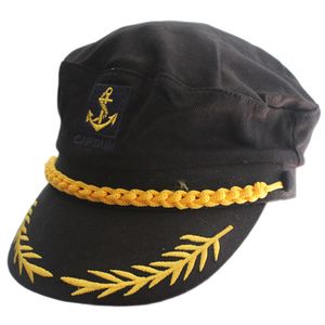 ingrosso Costume Caps-Adulto unisex degli uomini delle donne cotone Sea Yacht Barca Nave del marinaio Capitano Costume Hat Baseball Cap Navy Marine Admiral