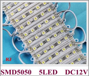 للماء وحدة LED الصمام الإعلان عن وحدة ضوء لإلكتروني علامة SMD5050 5LED 0.24W / أدى 1.2W DC12V IP65 70LM الشحن المجاني