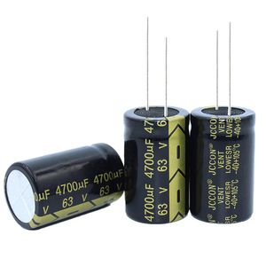 63V4700UF JCCON Alüminyum Elektrolitik Kapasitör Hacmi 22x35mm Anahtarlama Gücü