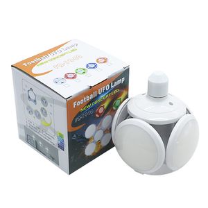 Yuvarlak UFO LED Ampul 40W E27 Futbol Katlanabilir Çalışma Aydınlatma Sağlam Gece aydınlatması LED Süper Parlak 85-265V