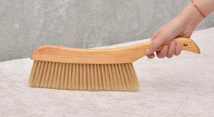 Bettbürste aus weichem Holz, Staubbürste, wirft keine Haare ab, langer Griff, Haushaltsreinigungsbürste, Bettreinigung