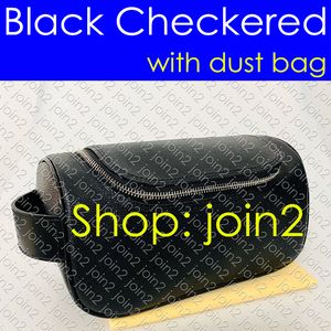 Wholesale N47625 TOILETRY POUCH Dopp Kit Designer Men's Travel Toilet Pouch GM MM Luxury King Size Toiletry Damier Graphite Canvas Bag Brand Luggage