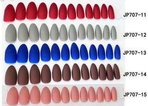 Fake Nails Matte False nail 24pcs Detachable tips for Nail Extension Manicure Art press on Fake False Nails False Nails French Gel Nail Tips French Tip Press on Nails 89