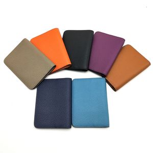 Fashion High Quality Passport Cover Holder Men Women Real Leather Covers ID Card Holder For Business Travel With Box
