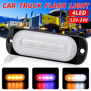 50st 12-24V Truck Car 4 LED Flash 12W Strobe Emergency Warning Lights
