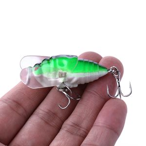 Hengjia 100 sztuk Cicada Hard Fly Fishing Lure 40mm Insect Floating Fishing Tackle Crankbait Lure Bait 4 CM 6.4g 8 # Hooks KC001 100 sztuk