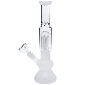 2022 DAB Rig Bongs Hookahs Vattenrör Match Gratis Bowl Downstem Oil Rigs Glas Bong Bägare Arm-Tree Perc Glass Pipe