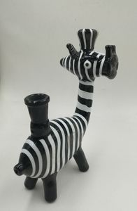 Vintage Zebra Pipe Dab Oil Rig Handmased Tobacco Pipes Original Glass Factory Made Can Put Customer Logo av DHL UPS CNE