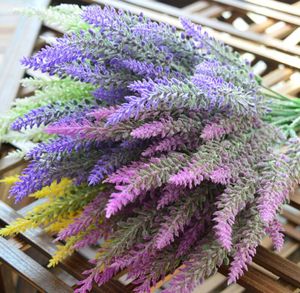 Romantische Provence-Dekoration, Lavendelblume, Seide, Kunstblumen, Korn, dekorativ, Simulation von Wasserpflanzen, GB132