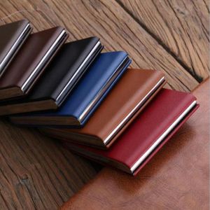 10 Smoking Cigarette Case Leather Gift Boxes Of Cigarettes Fashion Man Cigarette Storage Box Container ZC1058