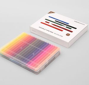 Xiaomi Youpin Kaco 36 colori Doppia Suggerimento Penne Acquerello Pittura Graffiti Art Markers Disegno Set Art Dual Brush Pen 3012070C3