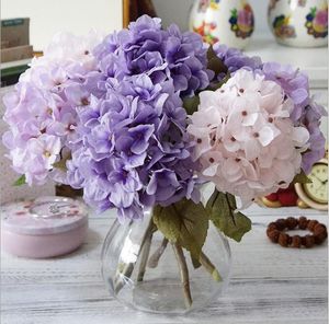 Fashion Artificial Hydrangea Flower Silk Cloth Plastic Wedding Supplies DIY Home Decoration For Birthday Party Festival GB47