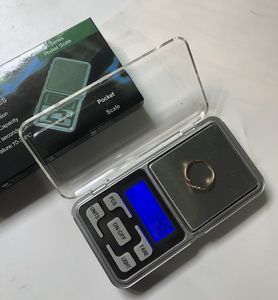 Ottimo mini scala di pesi tascabile elettronica elettronica 200g 0,01G 500G 0,1 g Gioielli Diamond Scale LCD Display con pacchetto di vendita al dettaglio