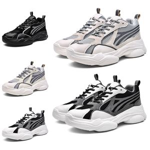 Triple Black White Grey Womens Męskie buty do biegania 3M Odblaskowe trenerzy sportowcy Designer Sneakers Domowa marka wykonana w Chinach Rozmiar 39-44