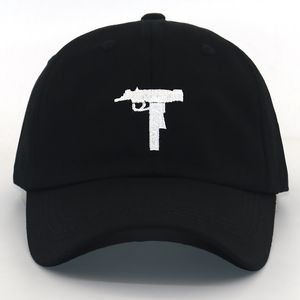 US Fashion Uzi Gun Baseball Cap för kvinnor Män Bomull Justerbar Hip Hop Snapback Cap Soft Dad Hat Casquette de Marque