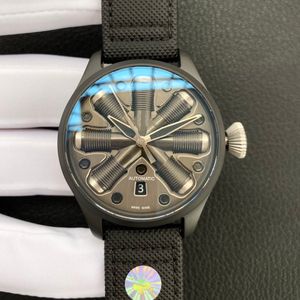 Mężczyźni 46 mm zegarek Automatyczny ruch 316L zegarek ze stali nierdzewnej Mężczyźni Sapphire Crystal Watches Waterproof RandWatches239y